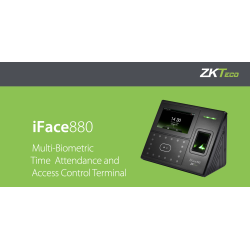 بصمة موظفين إصبع وكف و وجهه ZKT IFace 880 plus